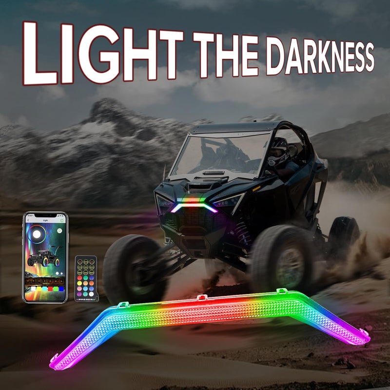 Beatto RZR PRO Turn Signal Fang Light With Chasing Color,Front Signature Accent Light Fit for 2020-2024 Polaris RZR PRO XP / 4 / R/RZR Turbo R - Image 2
